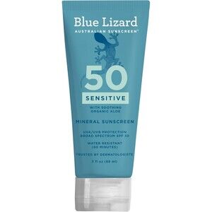 Blue Lizard SENSITIVE Mineral Sunscreen Zinc Oxide SPF 50+ 3oz Sealed